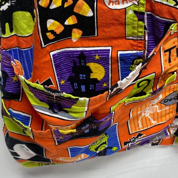 Halloween-Themed ScrubStar 3X/3XG V-Neck Cotton Scrub Top With Pockets - Picture 8 of 14